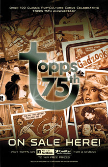 Topps 75th Anniversary Folded Promo Poster Case Topper