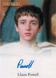 Spartacus 2012 Autograph Card signed by Lliam Powell as Numerius