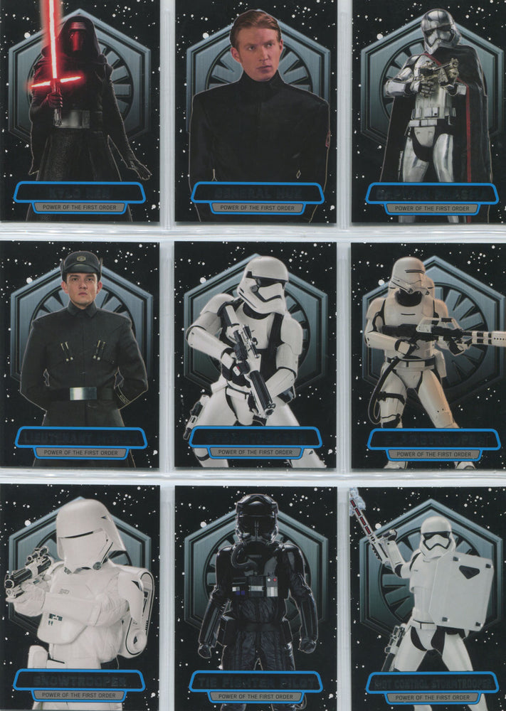 Star Wars the Force Awakens Series 2 Power of the First Order 11 Card Chase Set