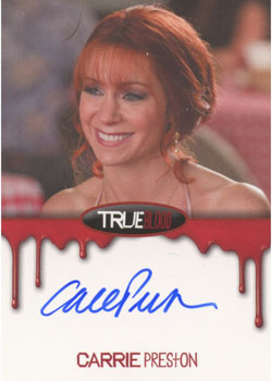 True Blood Premiere Edition Autograph Card by Carrie Preston as Arlene Fowler