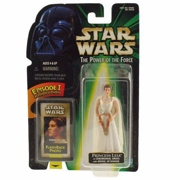 Star Wars POTF Princess Leia Organa in Ceremonial Dress Action Figure with FlashBack Photo