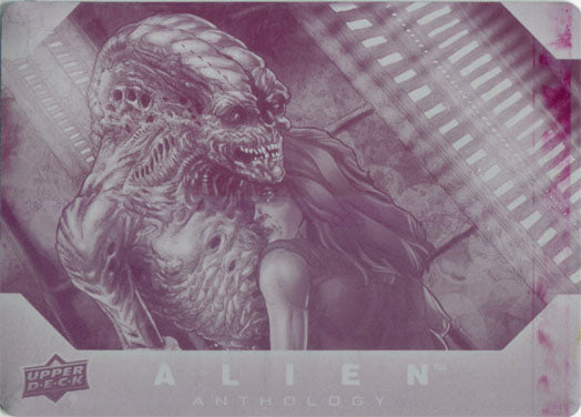 Alien Anthology Printing Plate Base 97 Magenta Chase Card