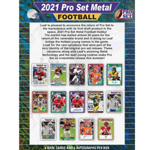 2021 Leaf Pro Set Metal Football Hobby Box