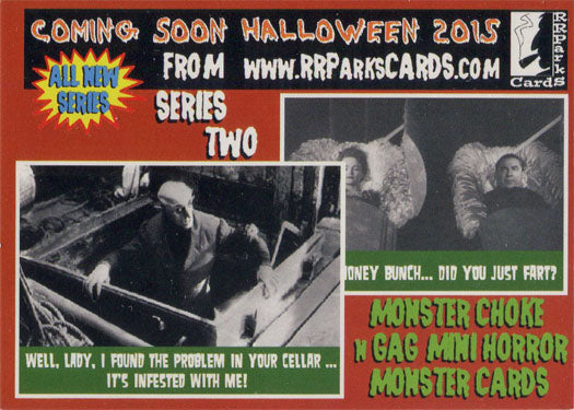 RR Parks Halloween 2015 Promo Card 19 Monster Choke N Gag Mini Horror Monster