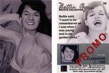 Bettie Page Private Collection Card 50 Promo Card