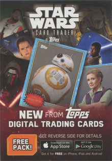 Star Wars Card Trader 2016 Free Digital Pack Card