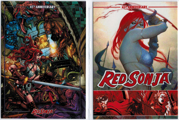 Red Sonja 45th Anniversary 2 Card Promo Set