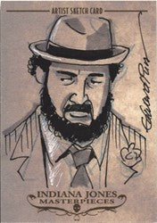 Indiana Jones Masterpieces Topps 2008 Edward Pun Sketch Card
