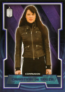 Doctor Who 2015 Purple Foil Base 28 Parallel Card #91 of 99