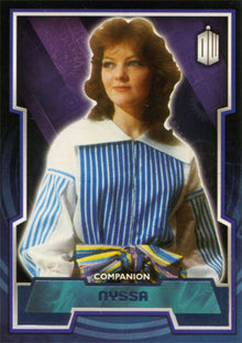 Doctor Who 2015 Purple Foil Base 39 Parallel Card #82 of 99