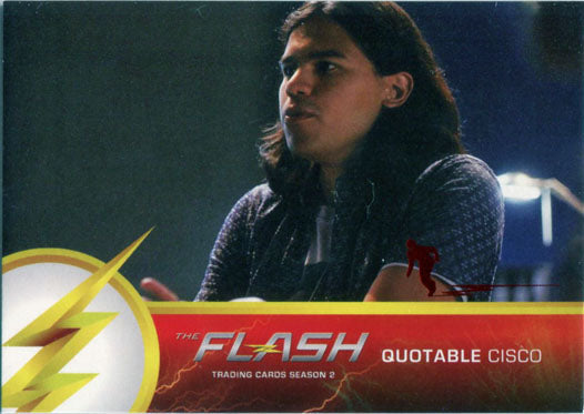 Flash Season 2 Scarlet Speedster Deco Red Foil Variant Quotable Q02 Chase Card