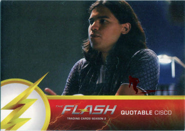 Flash Season 2 Scarlet Speedster Deco Red Foil Variant Quotable Q02 Chase Card