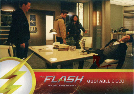 Flash Season 2 Scarlet Speedster Deco Red Foil Variant Quotable Q08 Chase Card