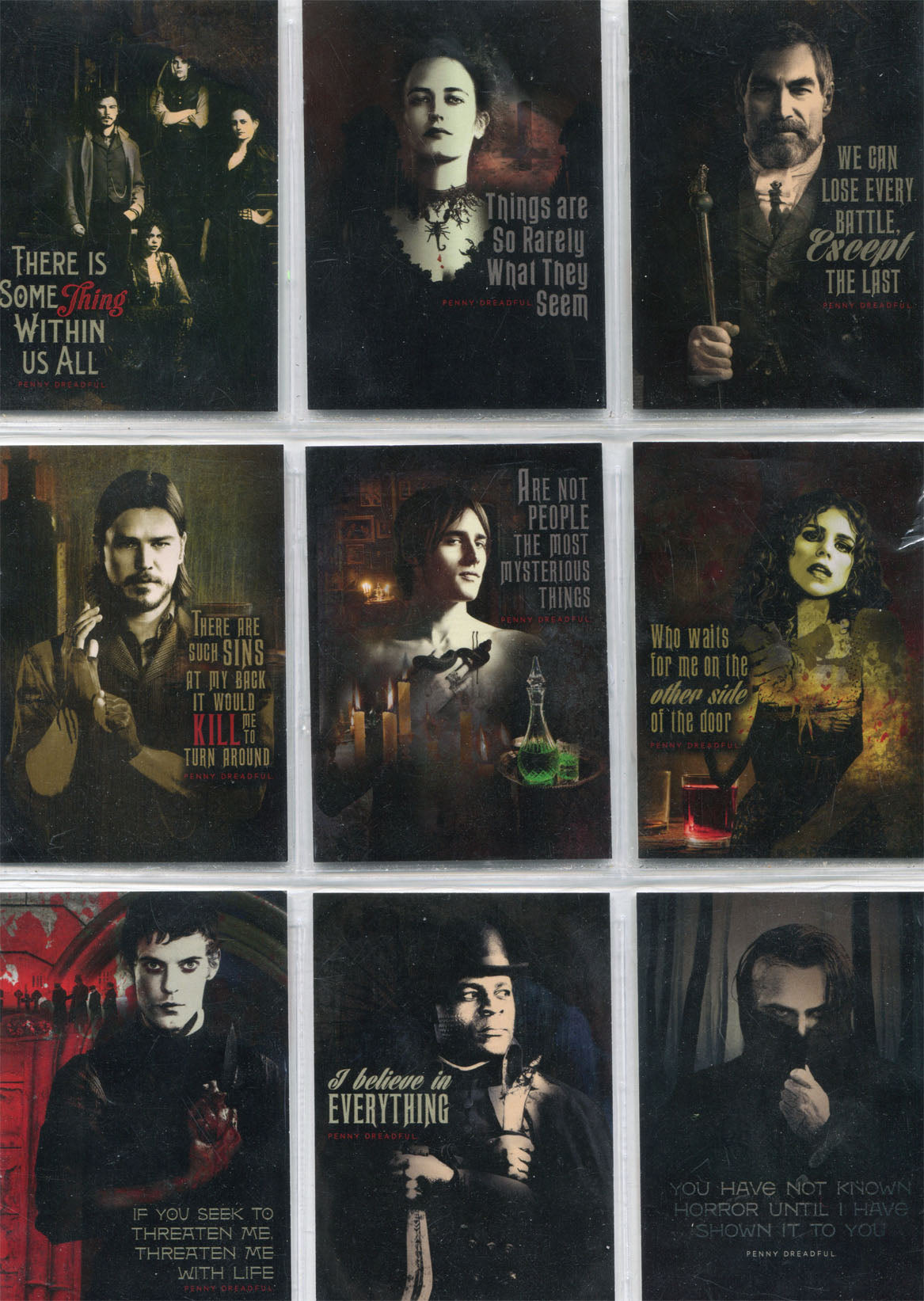 Penny Dreadful Season 1 Quotable Chase Complete 9 Card Set Q1 to Q9