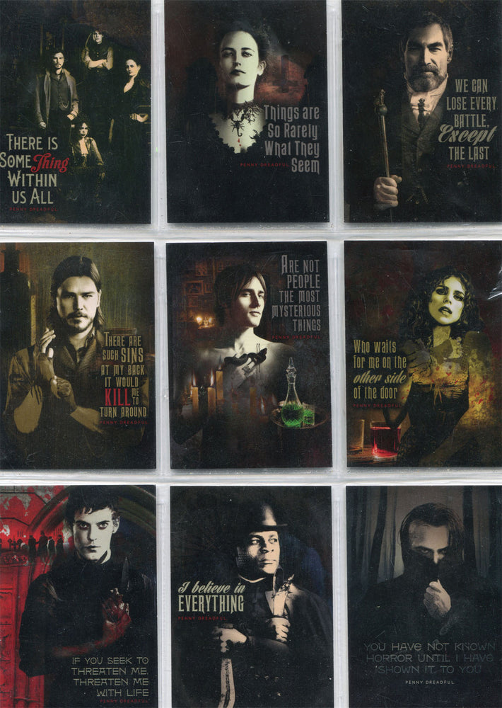 Penny Dreadful Season 1 Quotable Chase Complete 9 Card Set Q1 to Q9