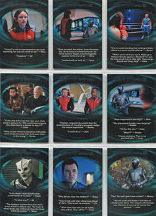 Orville Season 1 Quotable Complete 14 Card Chase Set Q1 to Q14