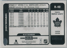 O-Pee-Chee Platinum Hockey 2018-19 Blue Rainbow Card R-40 John Tavares 007/149