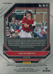 Panini Prizm Baseball 2021 Blue Prizm Autograph Card RA-PS Pavin Smith 116/149