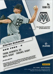 Panini Mosaic Baseball 2021 Rookie Auto Mosaic Card RAM-CS Clarke Schmidt