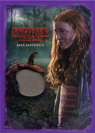Stranger Things Upside Down Costume Relic Card RC-MM Purple Sadie Sink Max 16/25