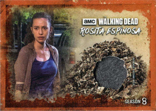 Walking Dead Season 8 Costume Relic Card RC-RE Rosita Espinosa Rust 33/99