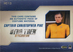 Star Trek Discovery Season 2 Relic Costume Card RC13 Anson Mount as Capt. Pike