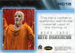 Star Trek Beyond RC15 Nibirian Warrior Scarf Relic Costume Card
