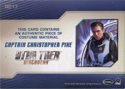 Star Trek Discovery Season 2 Relic Costume Card RC17 Anson Mount as Capt. Pike