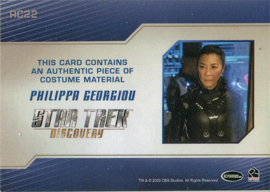 Star Trek Discovery Season 2 Relic Costume Card RC22 Michelle Yeoh as P Georgiou