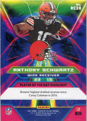 Panini Player Of The Day Football 2021 Rookie Insert Card RC28 A. Schwartz /99
