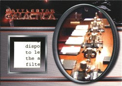 Battlestar Galactica Season 4 RC2 Cylon FTL Integration Question Relic Card #34