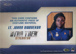 Star Trek Discovery Season 2 Relic Costume Card RC31 Oyin Oladejo as Lt Owosekun