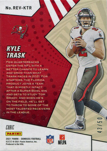 Panini Donruss Football 2021 Rookie Revolution Cubic Insert Card REV-KTR K Trask