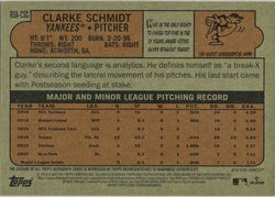 Topps Heritage 2021 Real One Autograph Card ROA-CSC Clarke Schmidt