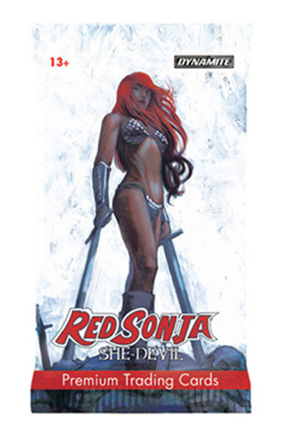 Dynamite 2021 Red Sonja She-Devil Deluxe Ultra-Premium Trading Card Pack Mini-Box