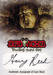 Deadworld Fold Out Z Card Autograph by Gary Reed SDCC 2012