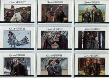 Game of Thrones Season 7 Relationships Complete 10 Card Chase Set DL41 to DL50