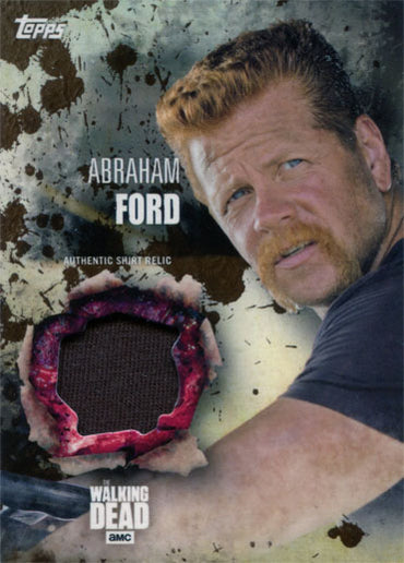 Walking Dead Season 5 Costume Chase Abraham Ford Shirt Relic Mud Parallel 33/50