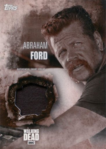 Walking Dead Season 5 Costume Chase Abraham Ford Shirt Relic Sepia Parallel 1/10
