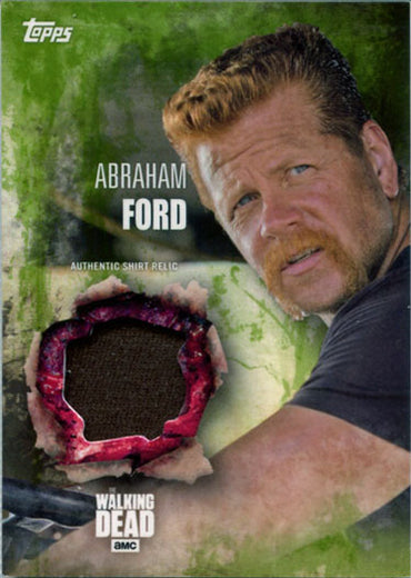 Walking Dead Season 5 Costume Relic Card Michael Cudlitz as Abraham Mold 12/25