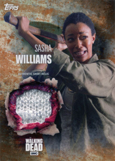 Walking Dead Season 5 Costume Chase Sasha Williams Shirt Relic Rust 40/99