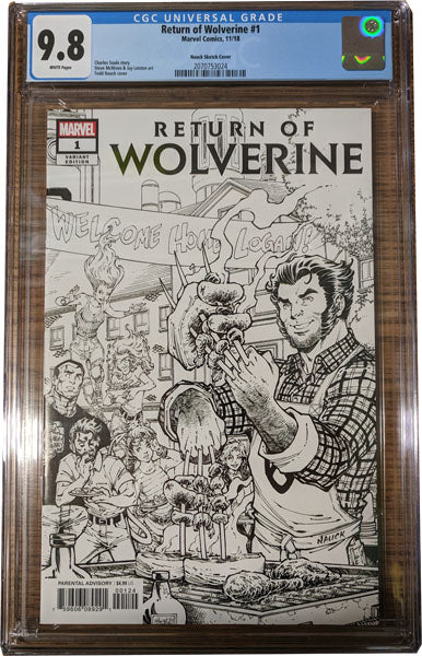 Return of Wolverine 1 Party Sketch Variant Graded CGC 9.8