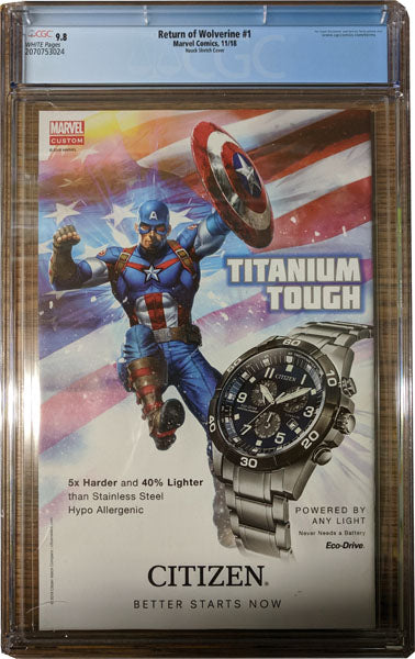 Return of Wolverine 1 Party Sketch Variant Graded CGC 9.8