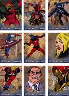 Avengers Kree-Skrull War Retro Character Complete 27 Card Chase Set