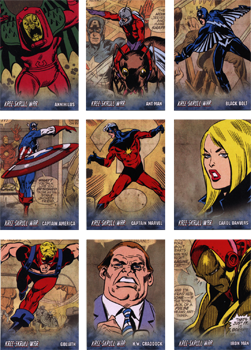 Avengers Kree-Skrull War Retro Character Complete 27 Card Chase Set