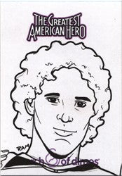 Greatest American Hero March of Dimes Rich Molinelli Sketch Card
