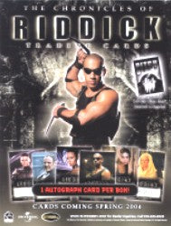 Chronicles of Riddick Trading Card Sell Sheet