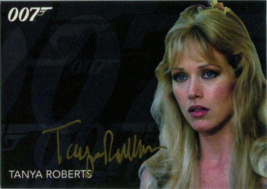 James Bond Archives 2017 Final Autograph Card Tanya Roberts Stacey Sutton GOLD