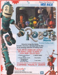 Robots The Movie Trading Card Binder with Sell Sheet