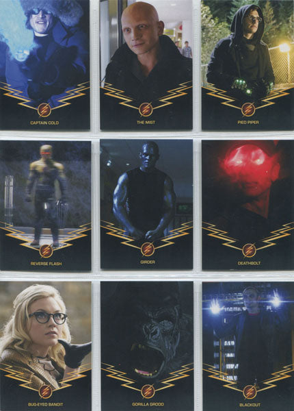 Flash Season 1 Rogues Complete 9 Card Chase Set